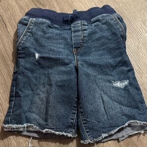 OshKosh B'gosh Distressed Denim Shorts with Navy Waistband